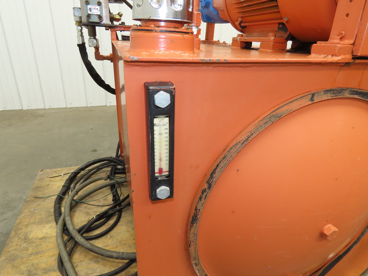 Vickers Hydraulic Power Unit 30 Gallon Tank 15 GPM 3000PSI 7-1/2Hp 230/460V 3Ph