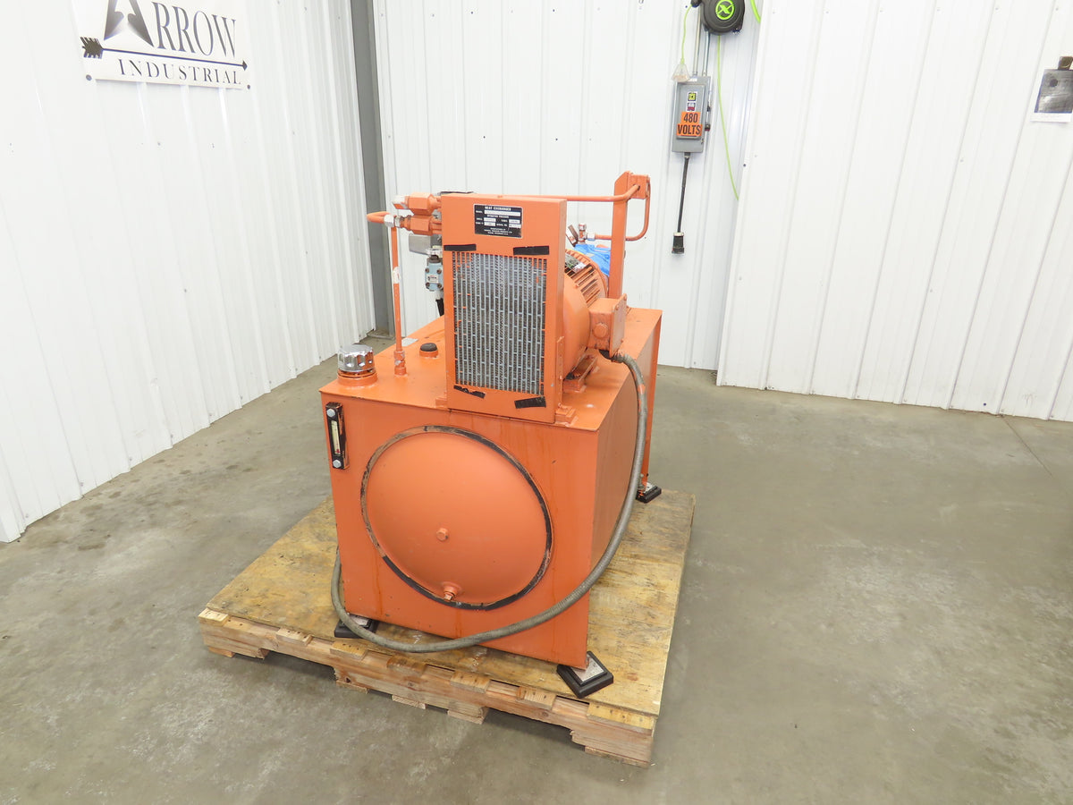 Vickers Hydraulic Power Unit 30 Gallon Tank 15 GPM 3000PSI 7-1/2Hp 230/460V 3Ph