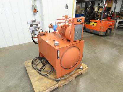 Vickers Hydraulic Power Unit 30 Gallon Tank 15 GPM 3000PSI 7-1/2Hp 230/460V 3Ph
