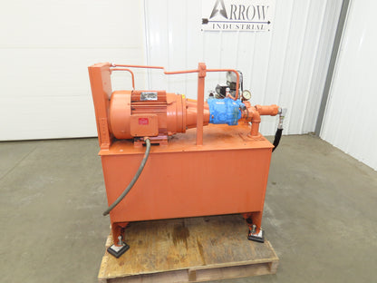 Vickers Hydraulic Power Unit 30 Gallon Tank 15 GPM 3000PSI 7-1/2Hp 230/460V 3Ph