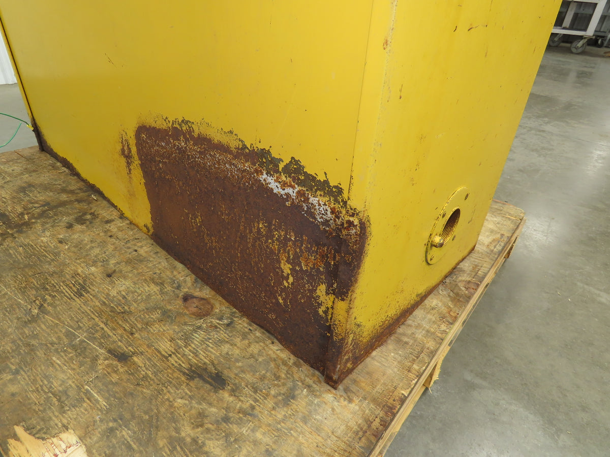 Eagle 1947 Flammable Liquid Safety Cabinet Yellow Dual Door 45 Gal 43x18x66"