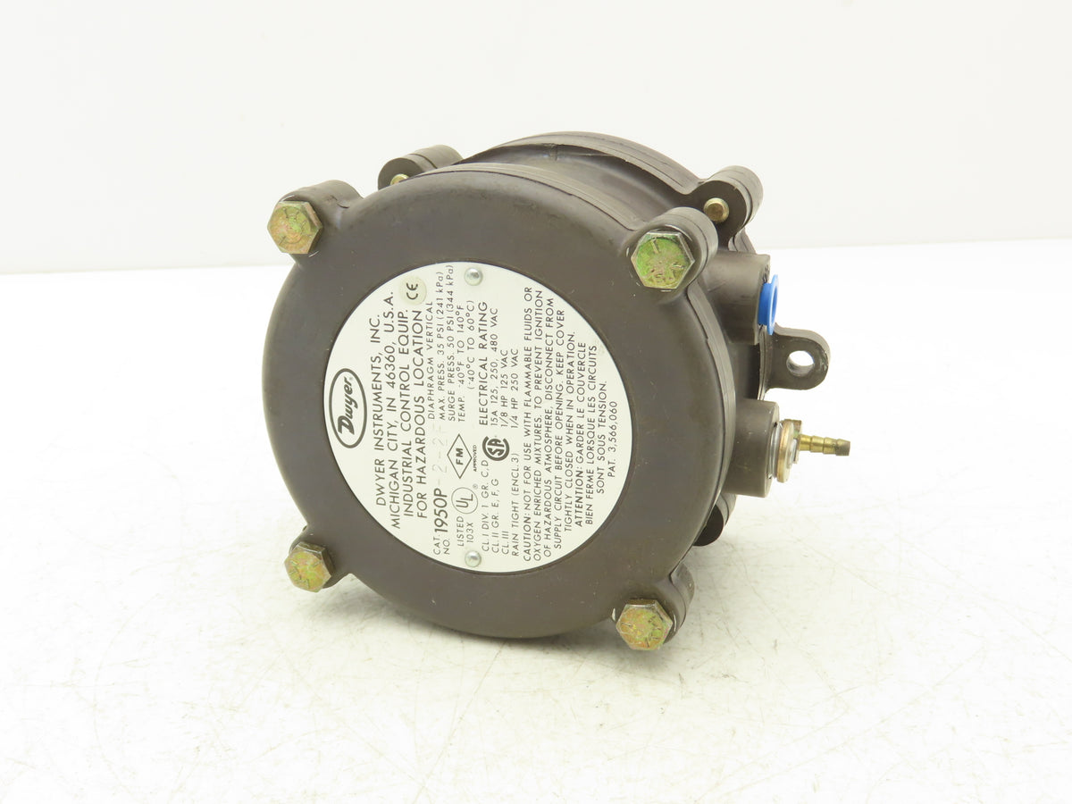 Dwyer 1950P-2-2F Explosion Proof Differential Pressure Switch 125-480 VAC 15A