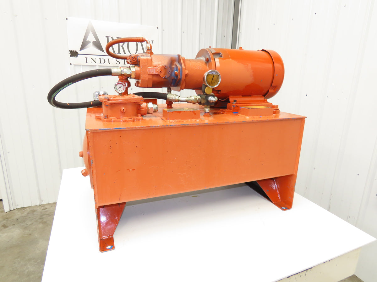 Vickers Hydraulic Power Unit 30 Gallon Tank 15 GPM 3000PSI 7-1/2Hp 230/460V 3Ph