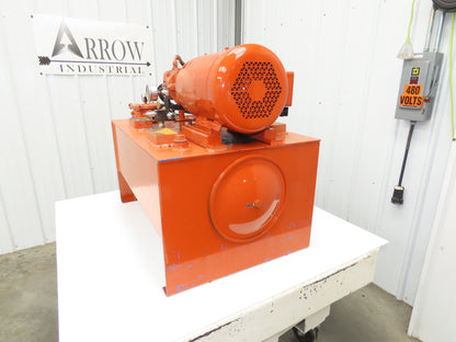 Vickers Hydraulic Power Unit 30 Gallon Tank 15 GPM 3000PSI 7-1/2Hp 230/460V 3Ph