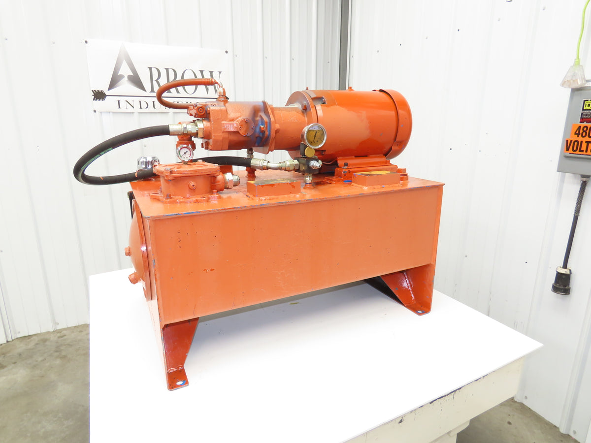 Vickers Hydraulic Power Unit 30 Gallon Tank 15 GPM 3000PSI 7-1/2Hp 230/460V 3Ph