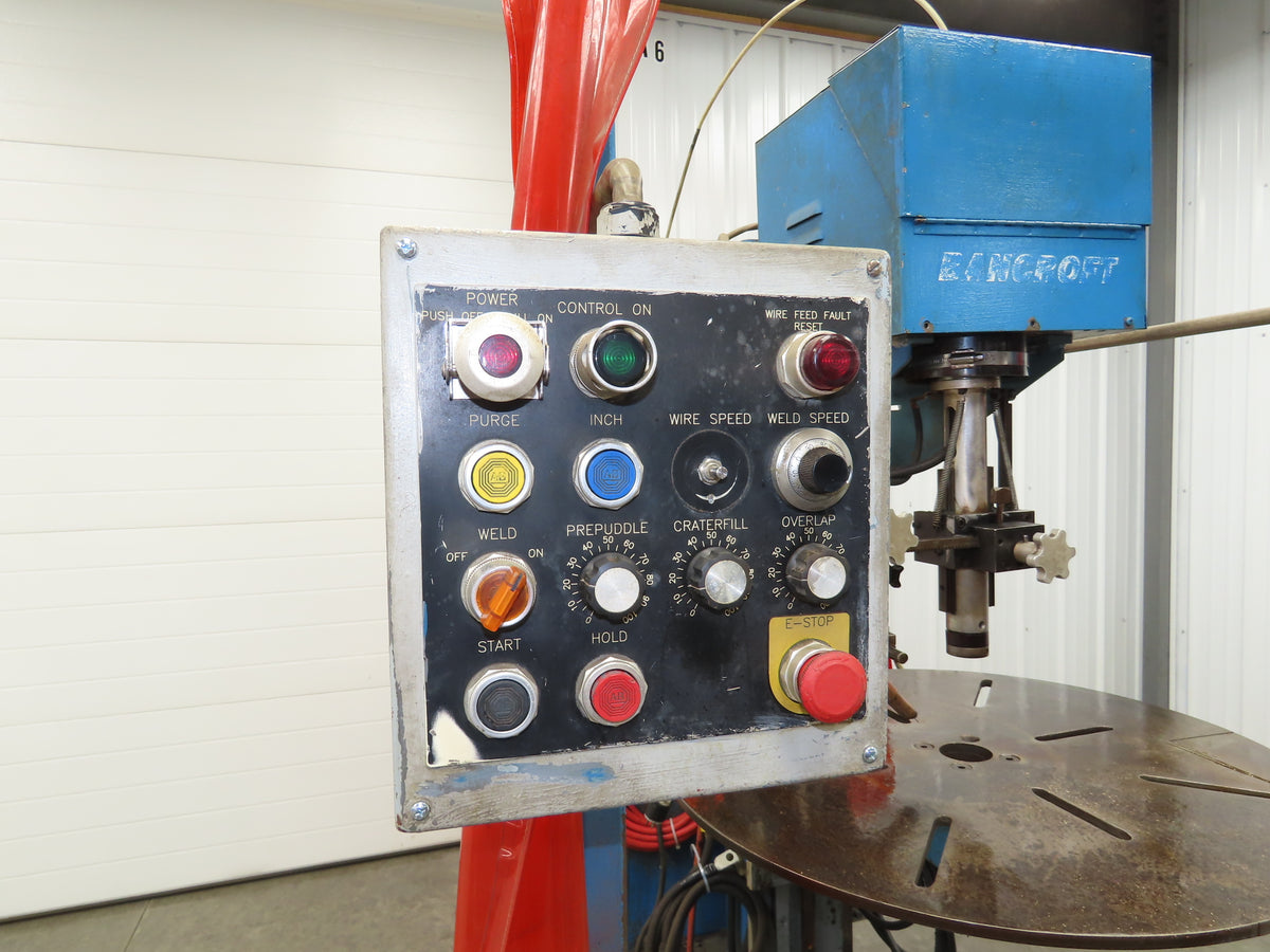 Bancroft 300 Welda-Round Rotary Welder Circle Weld Controller Mig Torch Welding