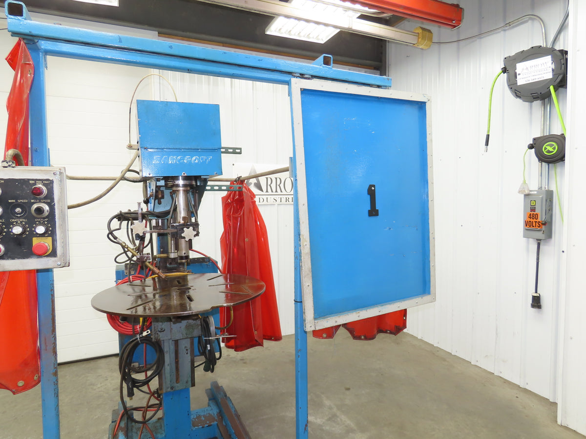 Bancroft 300 Welda-Round Rotary Welder Circle Weld Controller Mig Torch Welding