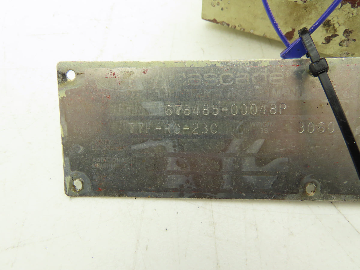 Cascade 77F-RC-23C Forklift Manifold Valve For Heavy Duty Paper Roll Clamp