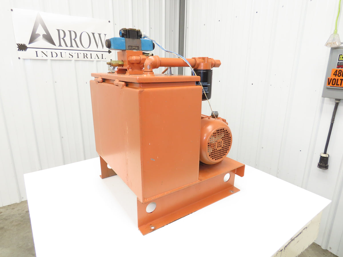 Vickers V10 1P5P 1A20 382084-1 Hydraulic Power Unit 5GPM 230/460V 3Ph 15 Gallon
