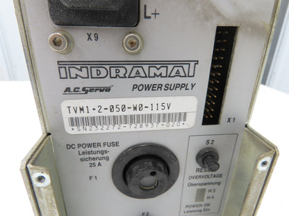 Indramat TVM1.2-050-W0-115V 300VDC Digital AC Servo Controller 115VAC Input