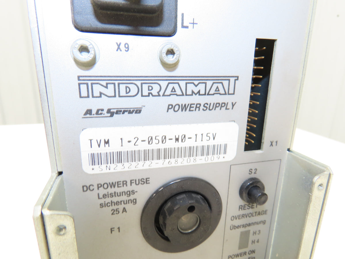Indramat TVM1.2-050-W0-115V 300VDC Digital AC Servo Controller 115VAC Input