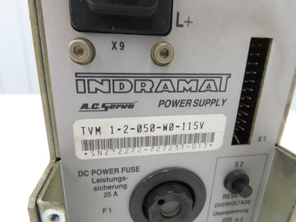 Indramat TVM1.2-050-W0-115V 300VDC Digital AC Servo Controller 115VAC Input