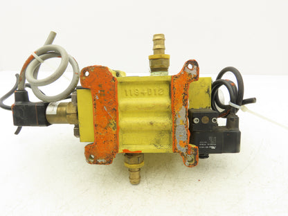 Ross DM2CNA42A21 Pneumatic Double Valve 1/2" NPT Base 24VDC Solenoid