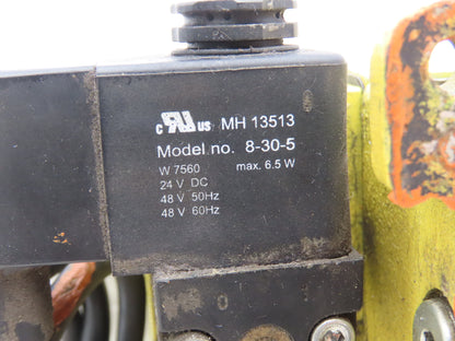 Ross DM2CNA42A21 Pneumatic Double Valve 1/2" NPT Base 24VDC Solenoid
