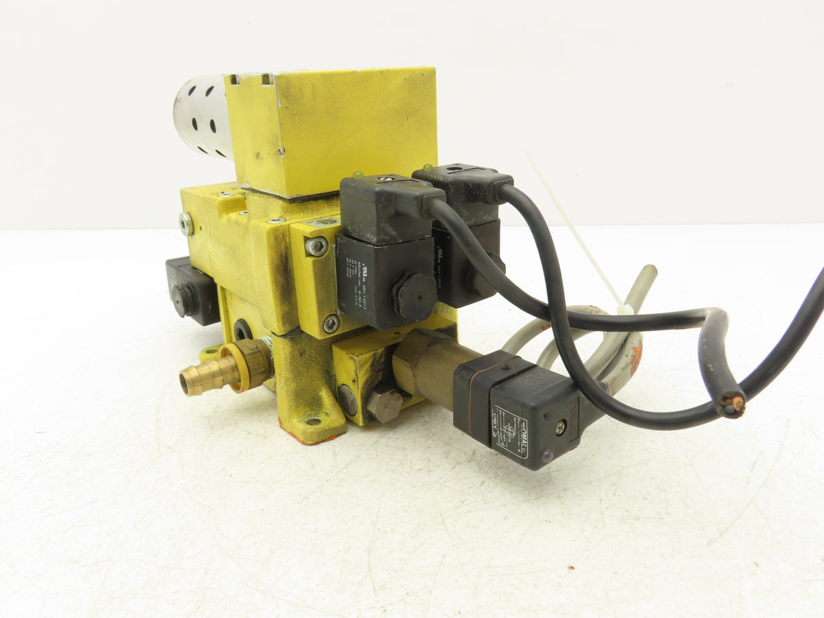 Ross DM2CNA42A21 Pneumatic Double Valve 1/2" NPT Base 24VDC Solenoid