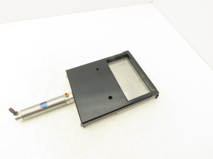04A-09 Slide Gate 3" x 6" Opening Bimba Double Acting Cylinder 1" x 3" 250 PSI