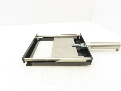 04A-09 Slide Gate 3" x 6" Opening Bimba Double Acting Cylinder 1" x 3" 250 PSI