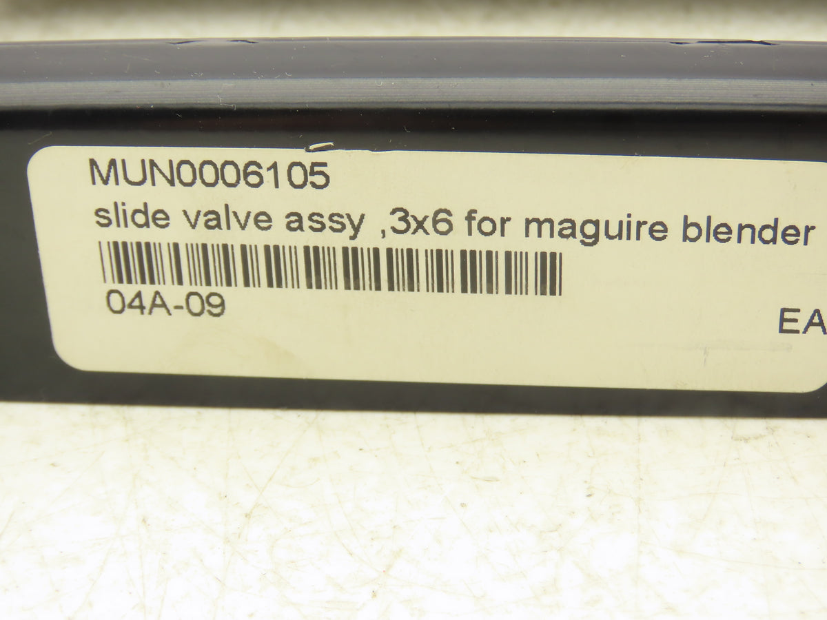 04A-09 Slide Gate 3" x 6" Opening Bimba Double Acting Cylinder 1" x 3" 250 PSI