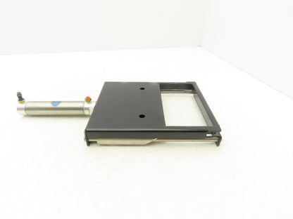 04A-09 Slide Gate 3" x 6" Opening Bimba Double Acting Cylinder 1" x 3" 250 PSI