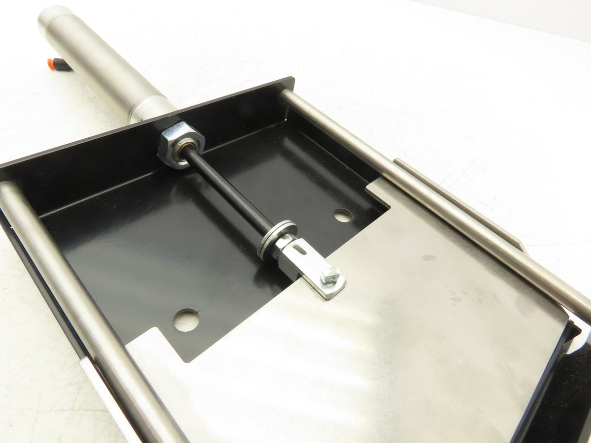 04A-09 Slide Gate 3" x 6" Opening Bimba Double Acting Cylinder 1" x 3" 250 PSI