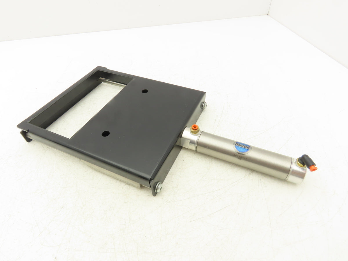 04A-09 Slide Gate 3" x 6" Opening Bimba Double Acting Cylinder 1" x 3" 250 PSI