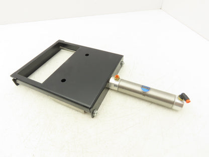 04A-09 Slide Gate 3" x 6" Opening Bimba Double Acting Cylinder 1" x 3" 250 PSI