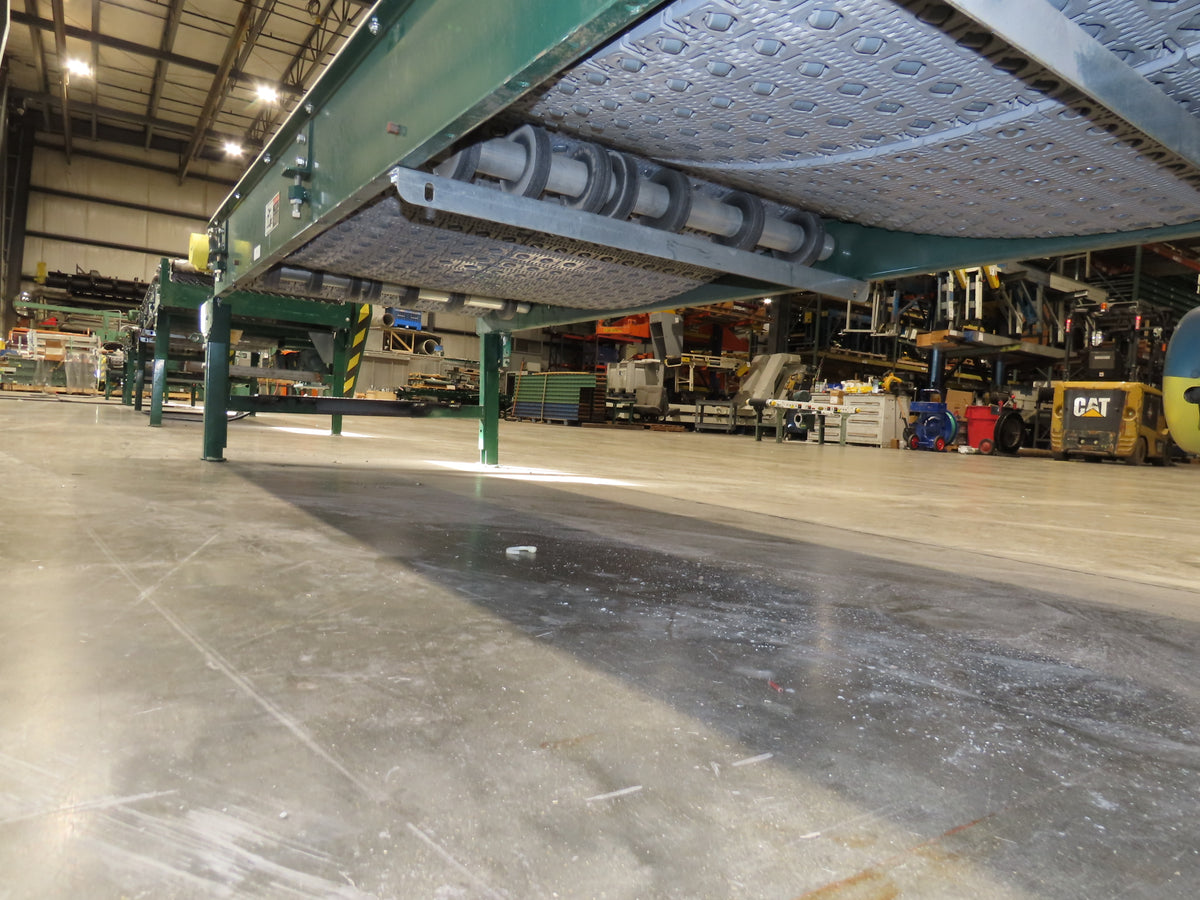 Dematic 34"x 10' ARB Singulator Package Conveyor 30"W Roller Belt 3PH 260 FPM