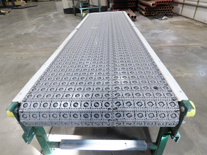 Dematic 34"x 10' ARB Singulator Package Conveyor 30"W Roller Belt 3PH 260 FPM