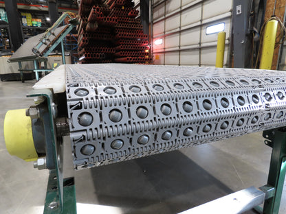 Dematic 34"x 10' ARB Singulator Package Conveyor 30"W Roller Belt 3PH 260 FPM