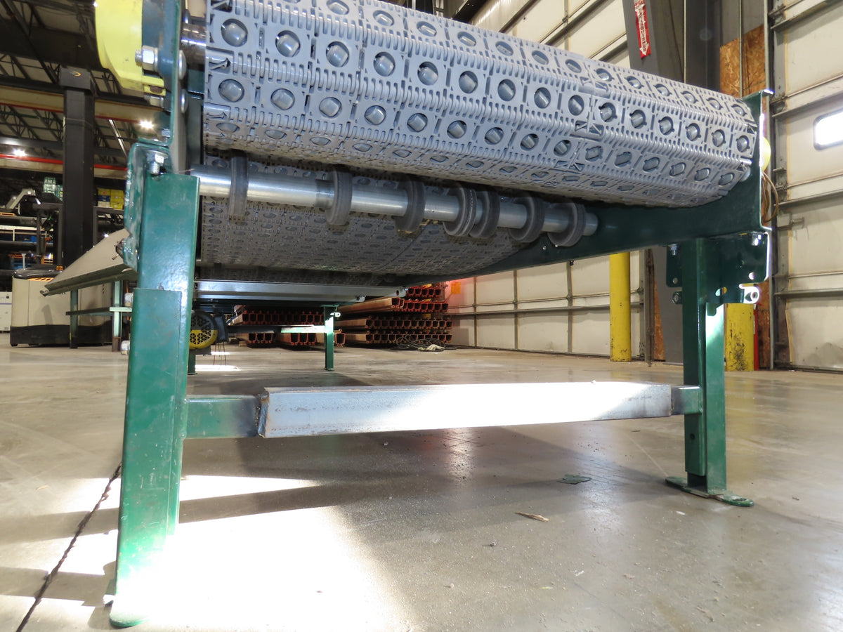 Dematic 34"x 10' ARB Singulator Package Conveyor 30"W Roller Belt 3PH 260 FPM