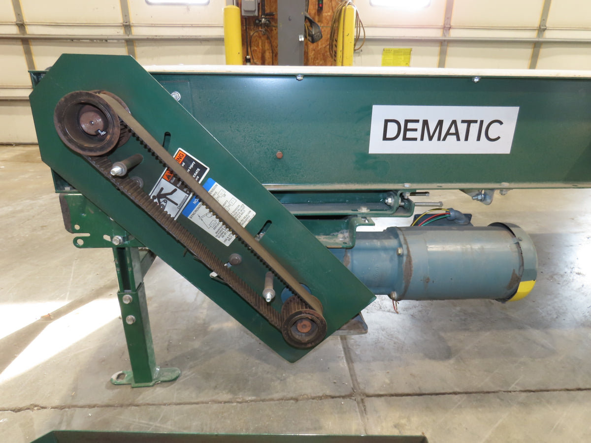 Dematic 34"x 10' ARB Singulator Package Conveyor 30"W Roller Belt 3PH 260 FPM