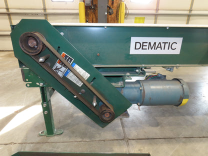 Dematic 34"x 10' ARB Singulator Package Conveyor 30"W Roller Belt 3PH 260 FPM