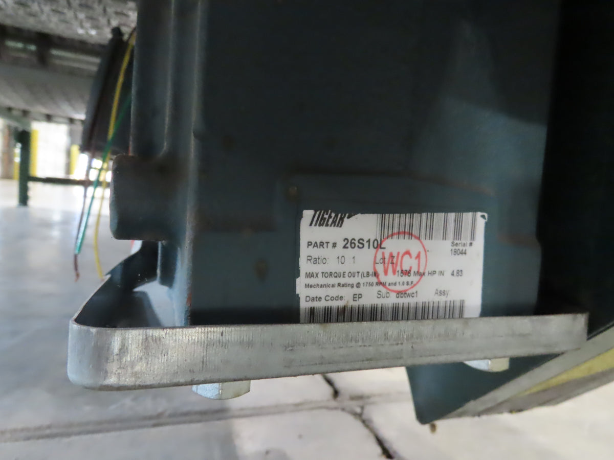 Dematic 34"x 10' ARB Singulator Package Conveyor 30"W Roller Belt 3PH 260 FPM