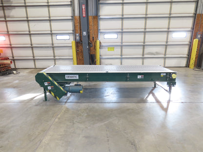 Dematic 34"x 10' ARB Singulator Package Conveyor 30"W Roller Belt 3PH 260 FPM