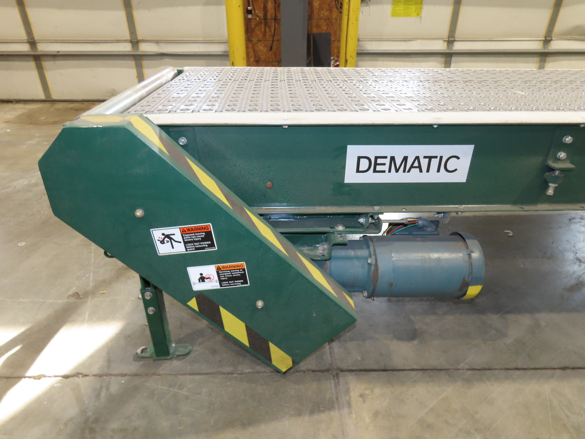 Dematic 34"x 10' ARB Singulator Package Conveyor 30"W Roller Belt 3PH 260 FPM