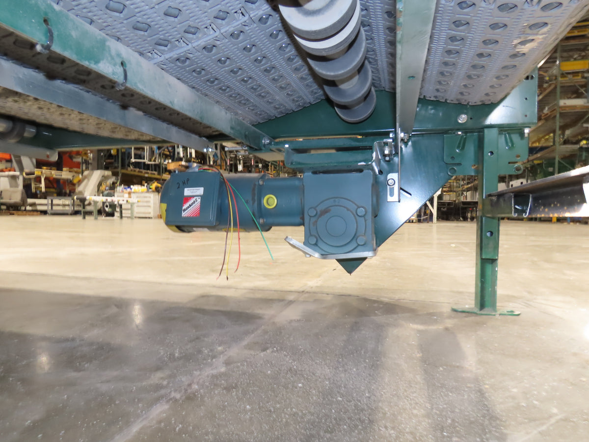 Dematic 34"x 10' ARB Singulator Package Conveyor 30"W Roller Belt 3PH 260 FPM