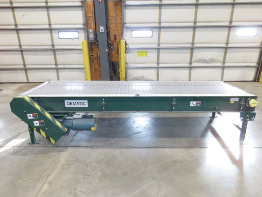 Dematic 34"x 10' ARB Singulator Package Conveyor 30"W Roller Belt 3PH 260 FPM