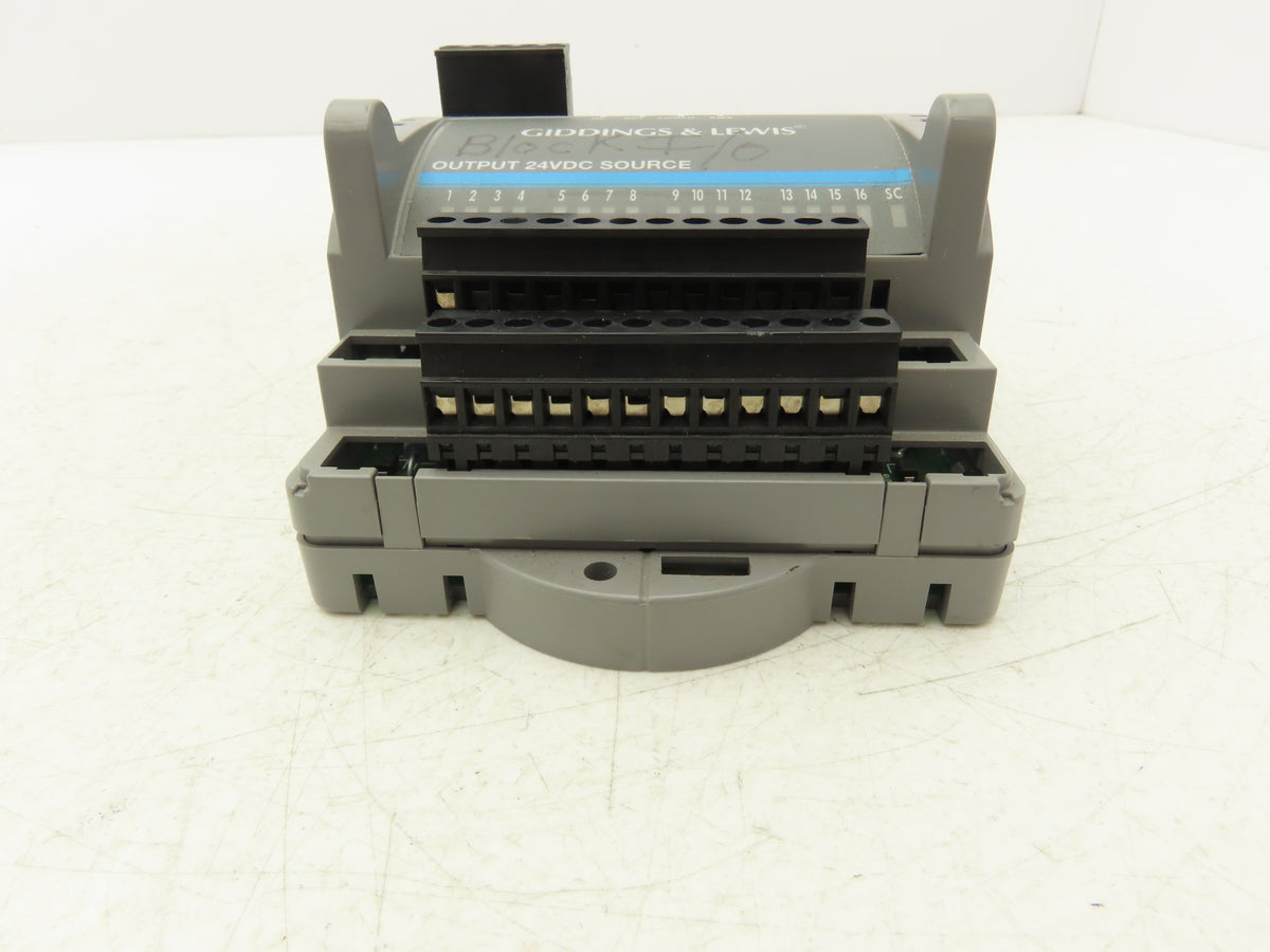 Giddings & Lewis M.1017.3095 R2 Digital I/O Module 16-Point 24 VDC .5A/Output