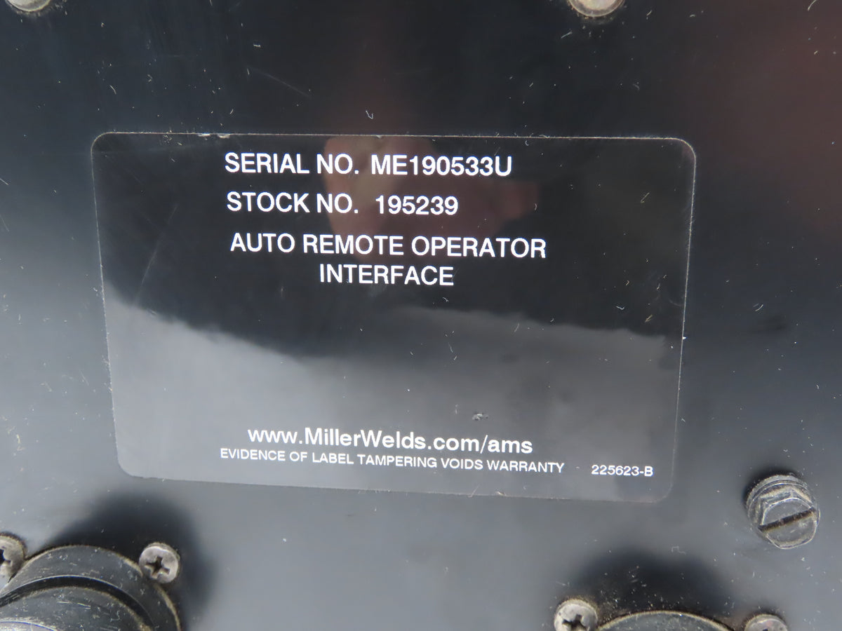 Miller 195239 HMI Auto ROI Remote Operator Interface Control & Display Module