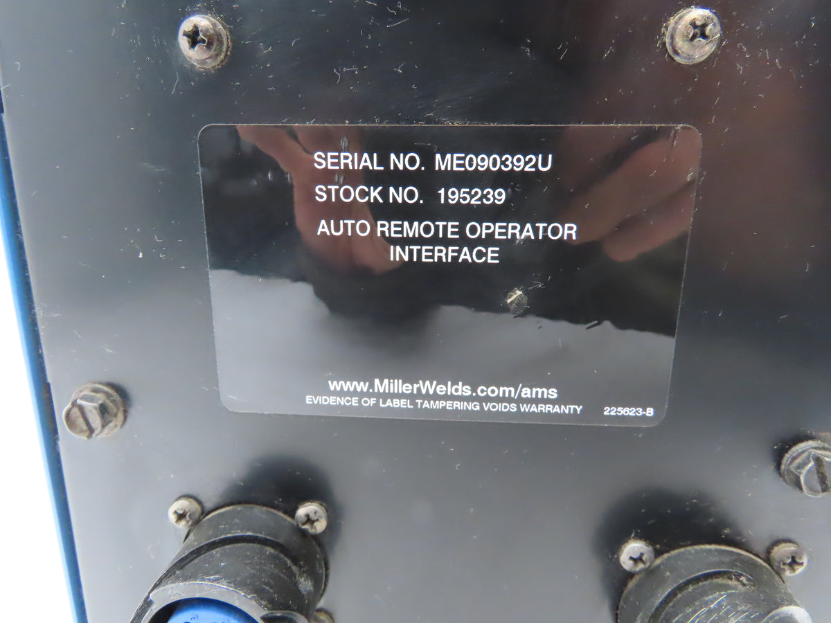 Miller 195239 HMI Auto ROI Remote Operator Interface Control & Display Module
