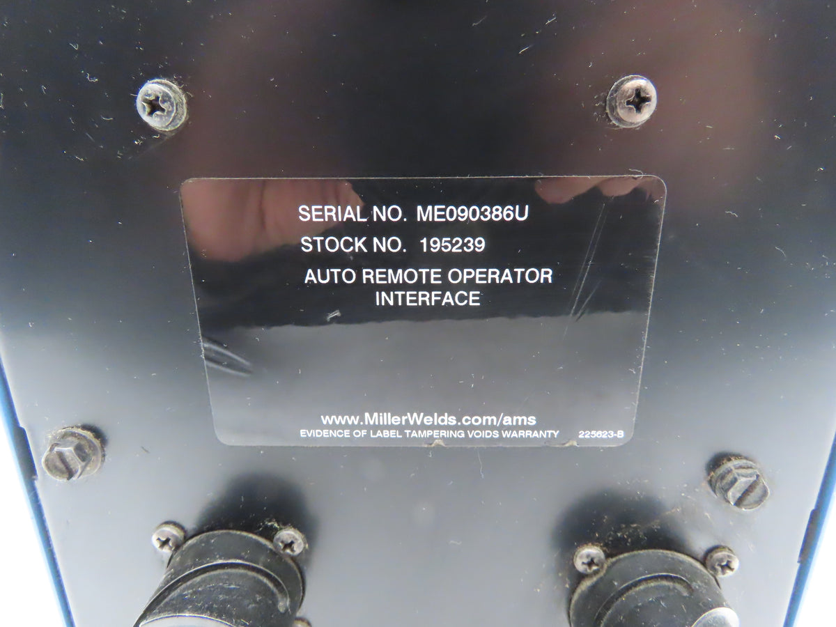 Miller 195239 HMI Auto ROI Remote Operator Interface Control & Display Module
