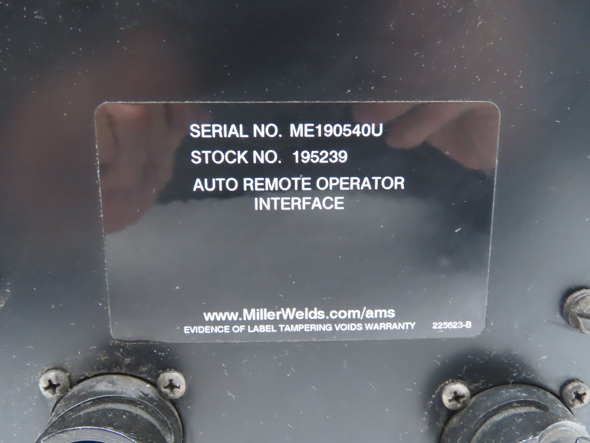 Miller 195239 HMI Auto ROI Remote Operator Interface Control & Display Module