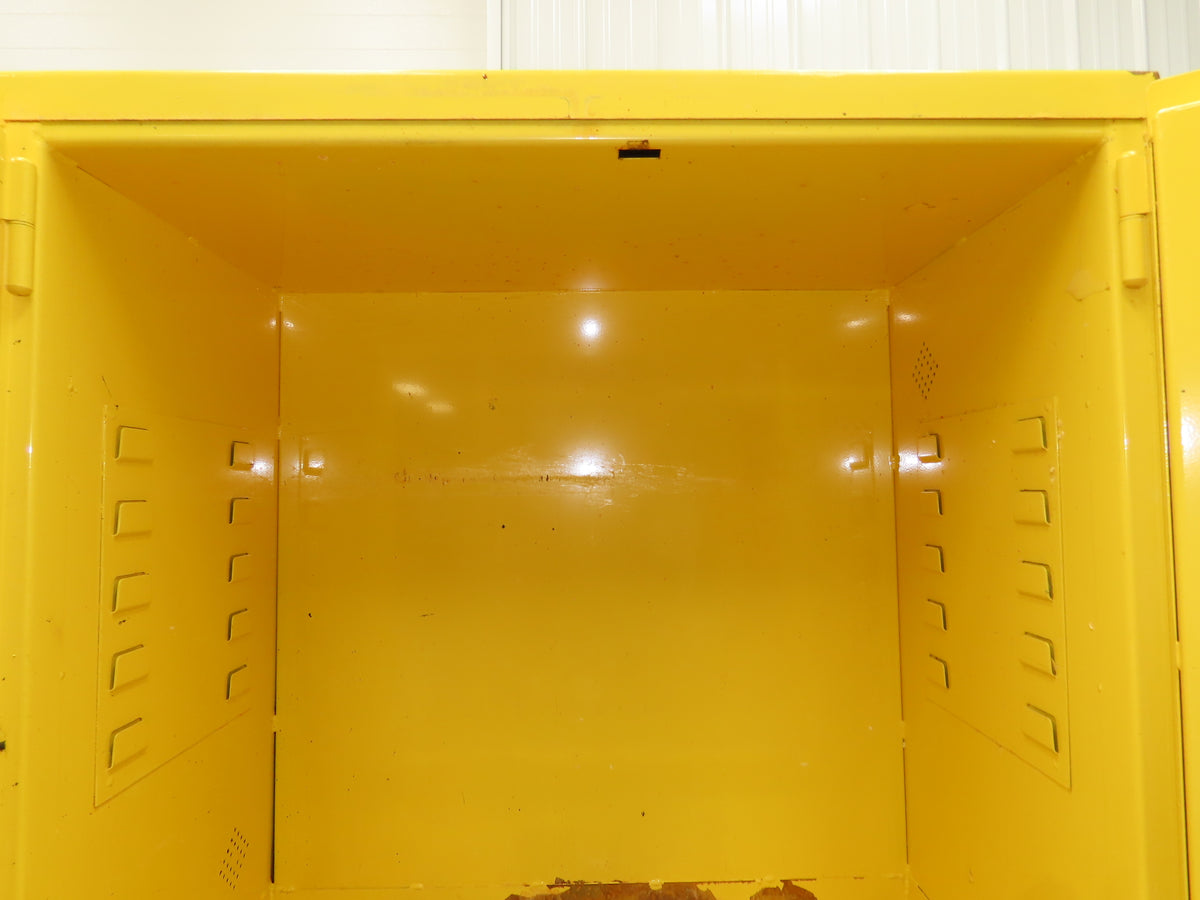 Jamco BM22 Flammable Safety Cabinet 22 Gallon Yellow Flammable Liquid 34x18x35"