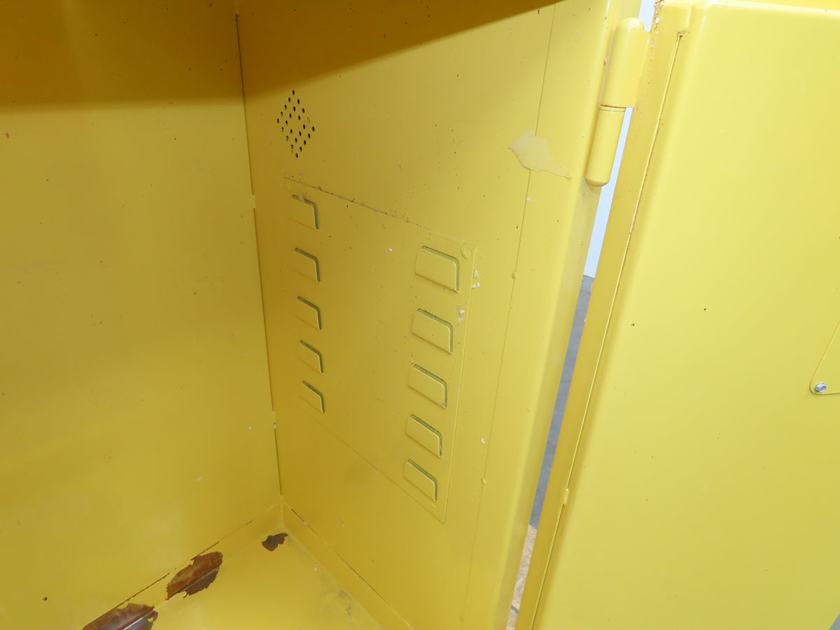 Jamco BM22 Flammable Safety Cabinet 22 Gallon Yellow Flammable Liquid 34x18x35"