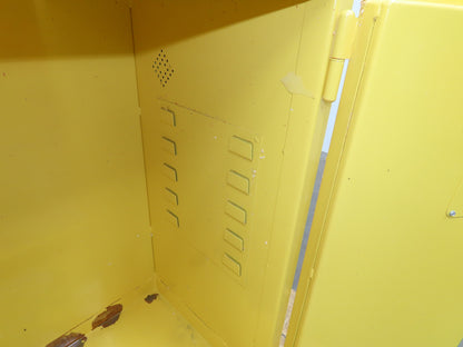 Jamco BM22 Flammable Safety Cabinet 22 Gallon Yellow Flammable Liquid 34x18x35"
