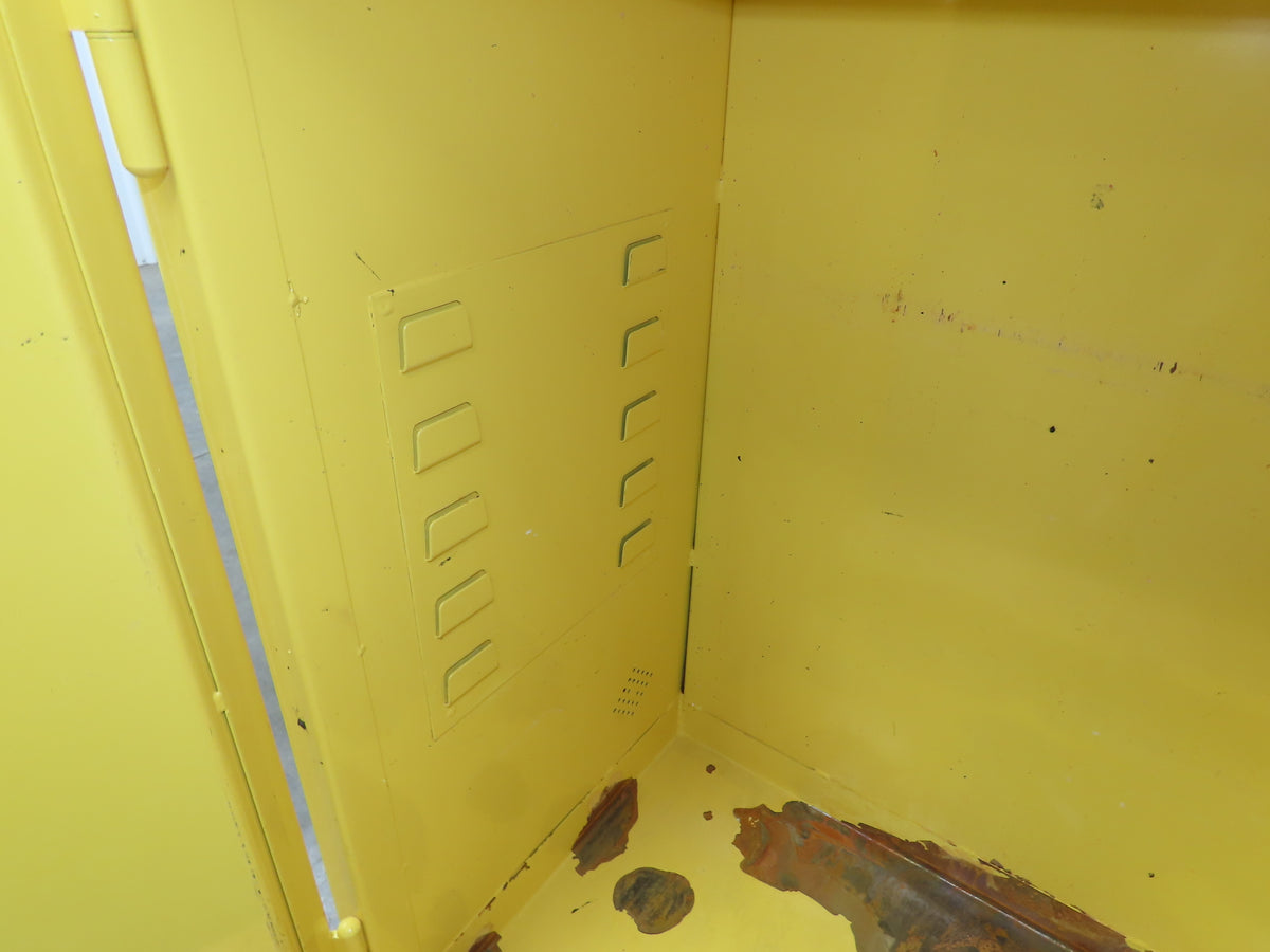 Jamco BM22 Flammable Safety Cabinet 22 Gallon Yellow Flammable Liquid 34x18x35"