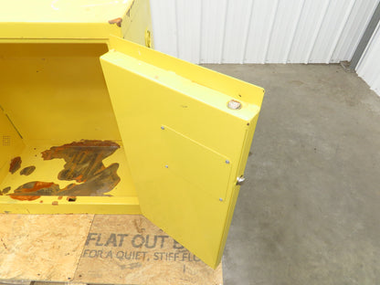 Jamco BM22 Flammable Safety Cabinet 22 Gallon Yellow Flammable Liquid 34x18x35"