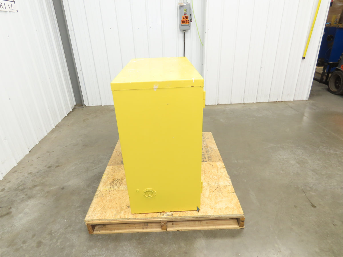 Jamco BM22 Flammable Safety Cabinet 22 Gallon Yellow Flammable Liquid 34x18x35"