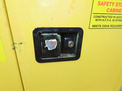 Jamco BM22 Flammable Safety Cabinet 22 Gallon Yellow Flammable Liquid 34x18x35"