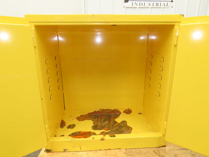 Jamco BM22 Flammable Safety Cabinet 22 Gallon Yellow Flammable Liquid 34x18x35"